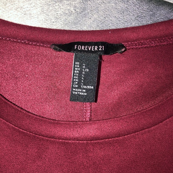 Forever 21 Maroon Dress - Picture 2 of 3